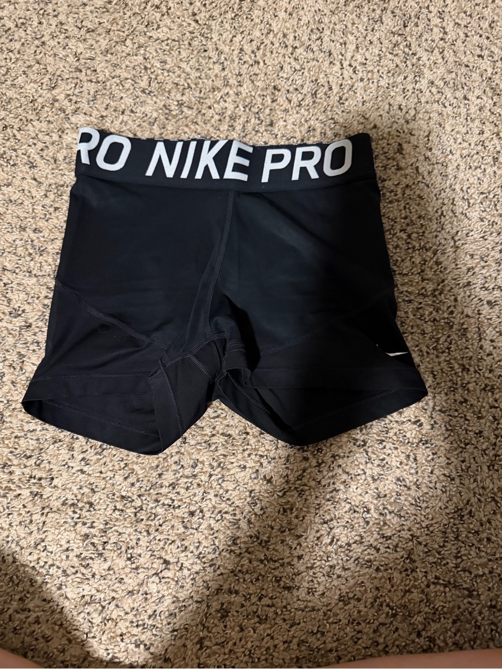 Nike Black Compression Training Shorts with Branded Waistband